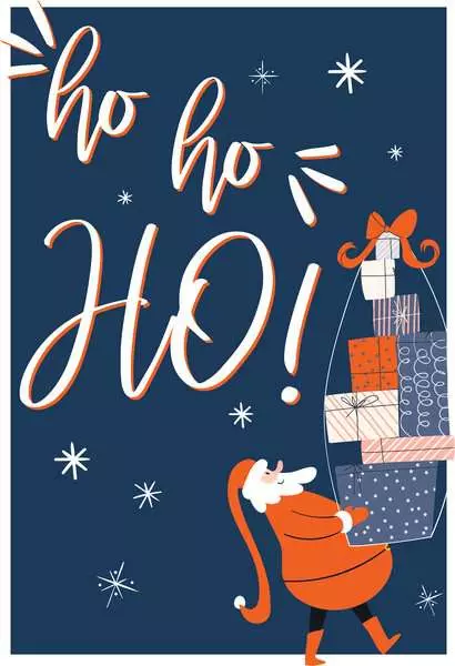 RAVENSBURGER Puzzle Happy Holidays: Ho Ho Ho! 99 dílků