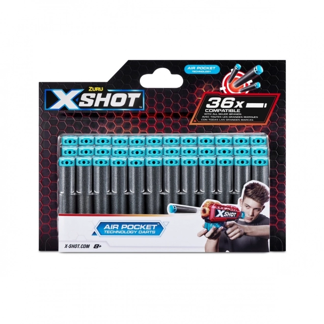Náhradní pěnové náboje X-Shot Air Pocket Technology, 36 ks