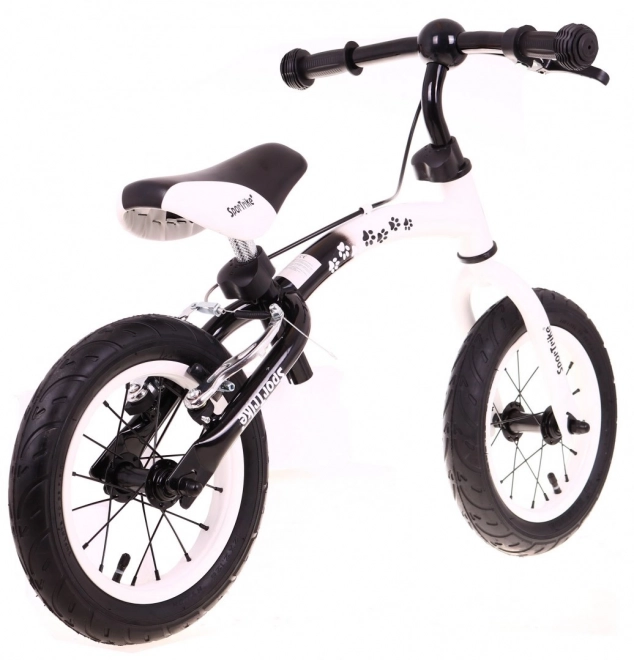 Dětské krosové kolo Boomerang SporTrike White Učíme se jezdit + variabilní uspořádání rámu