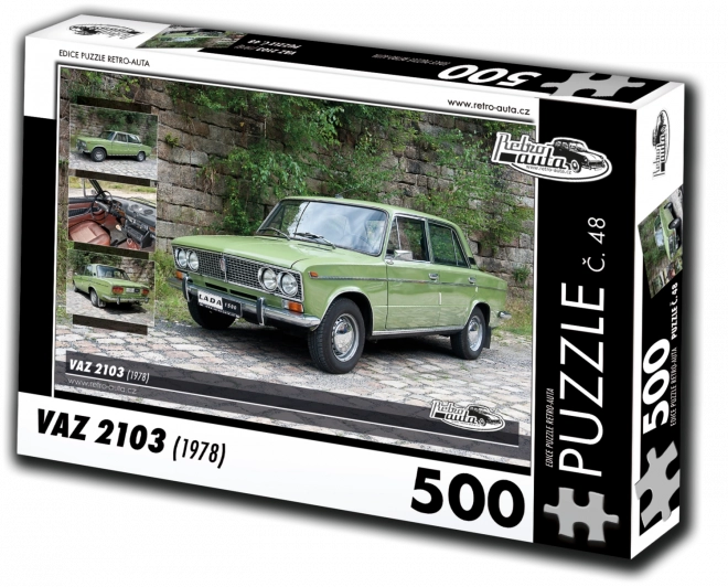 RETRO-AUTA Puzzle č. 48 Vaz 2103 (1978) 500 dílků