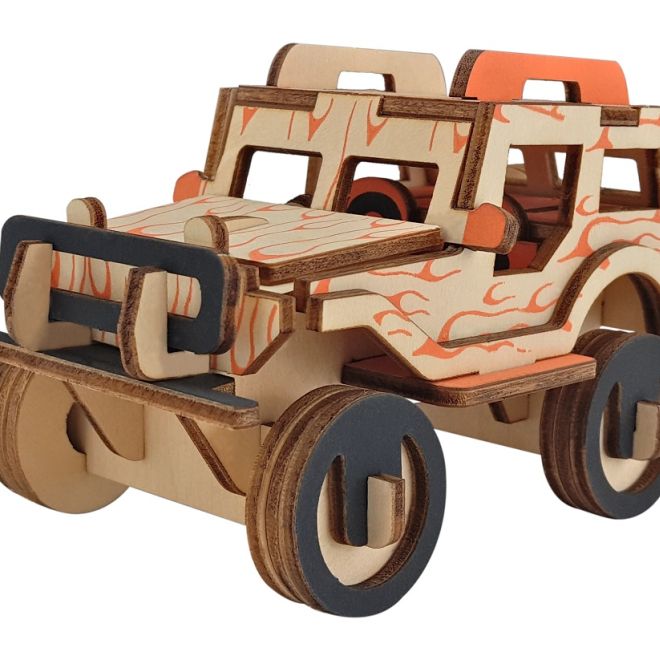 Woodcraft Dřevěné 3D puzzle Jeep