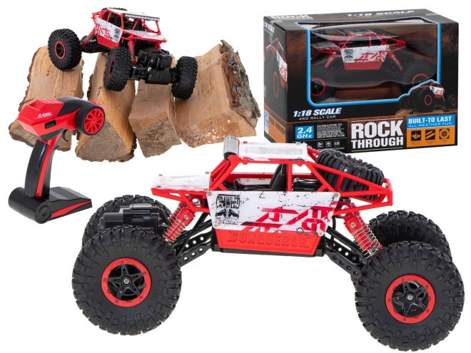 RC auto Rock Crawler - červené