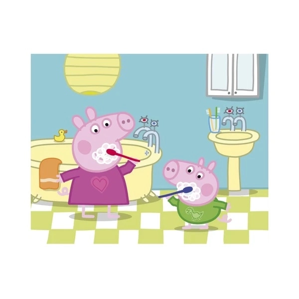 DINO Obrázkové kostky Prasátko Peppa: Veselý den, 20 kostek