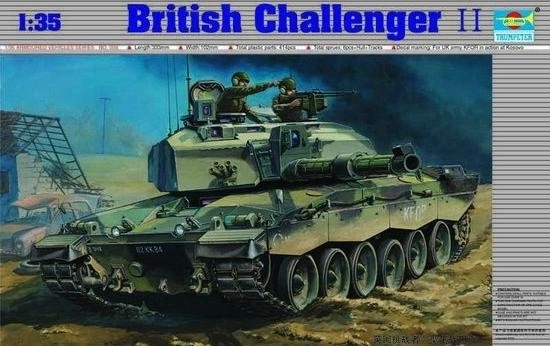 Překližkový model britského Challengeru II