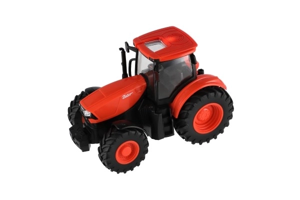 Traktor Zetor RC s vlekem plast 42cm 2,4GHz dobíjecí pack + baterie se zvukem v krabici