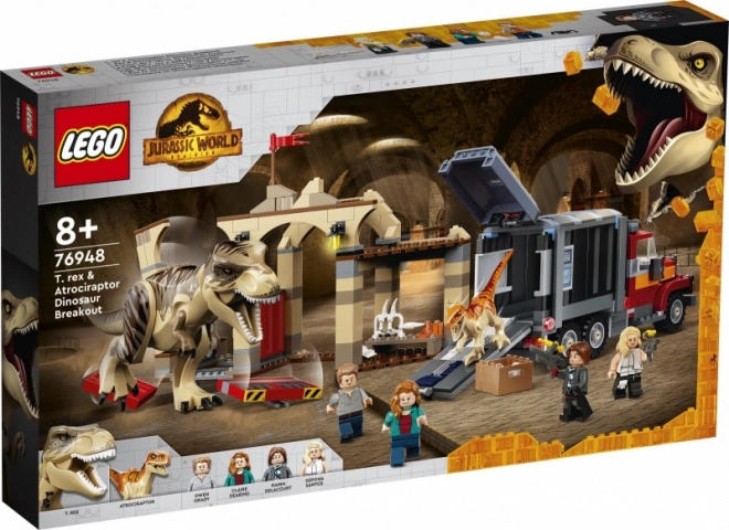 LEGO® Jurassic World 76948 Útěk T-rexe a atrociraptora