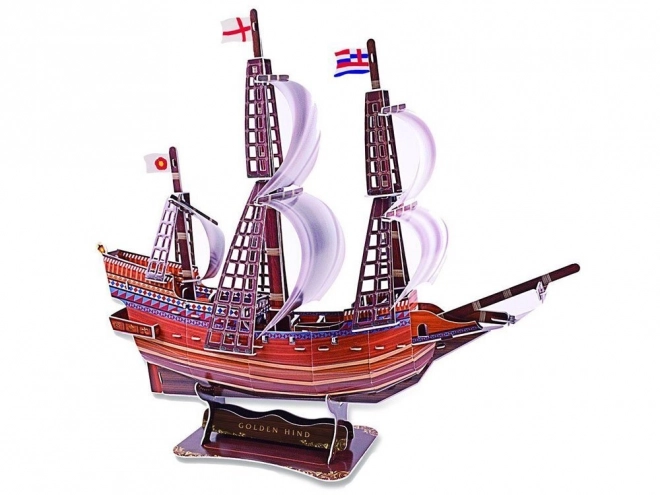 3D Puzzle loď Golden Hind