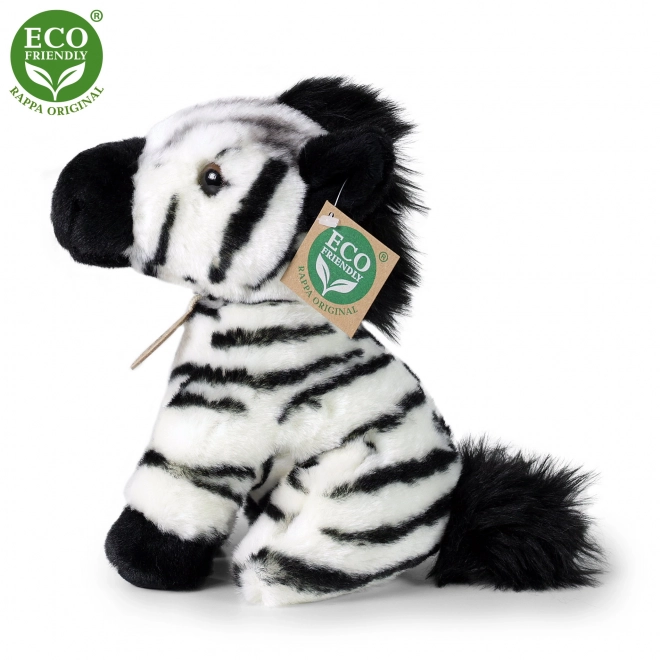 Plyšová zebra sedící 18 cm ECO-FRIENDLY