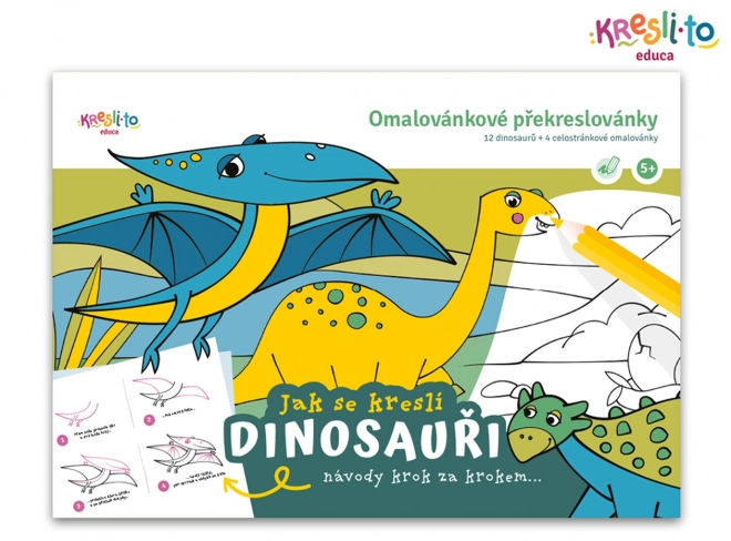 Pracovní sešit Učím se malovat - Dinosauři