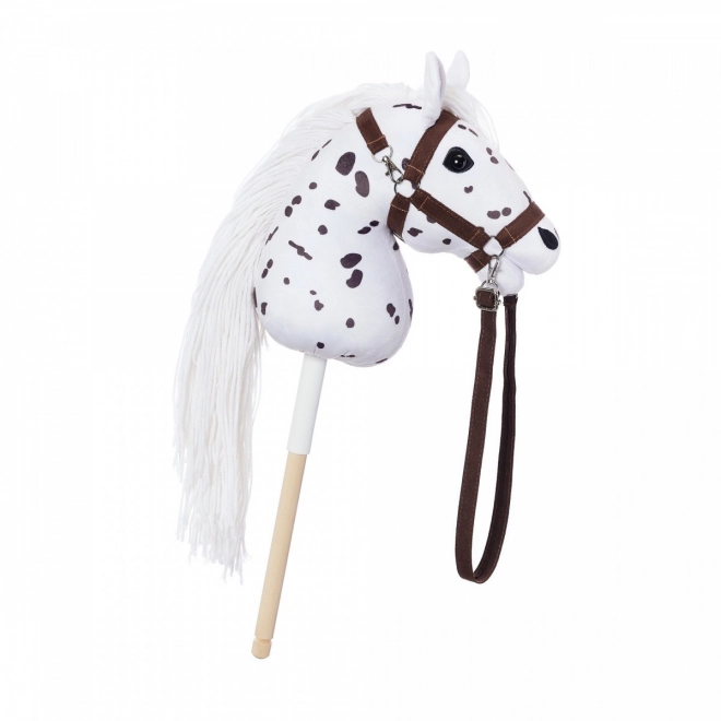 Koník na tyči Hobby Horse z kolekce HOPPIHORSE Sport Edition v barvě bílého leoparda