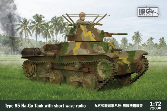 Plastikový model Type 95 Ha-Go Japanse Tank s krátkou vlnou