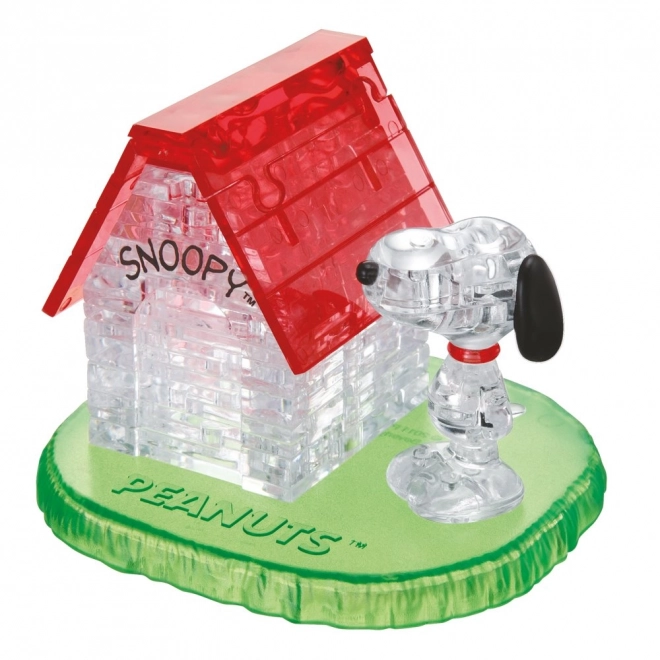 HCM KINZEL 3D Crystal puzzle Snoopy a domek 50 dílků