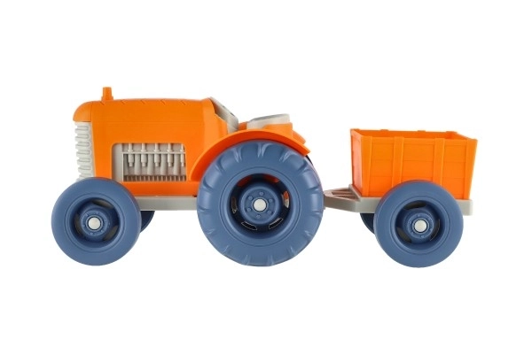 Plastový traktor s vlekem 31 cm