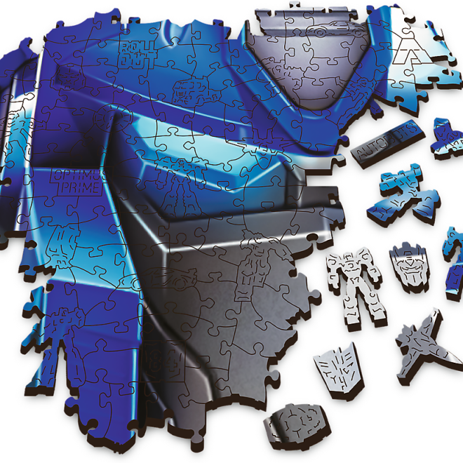 TREFL Wood Craft Origin puzzle Transformers: Optimus Prime 505 dílků