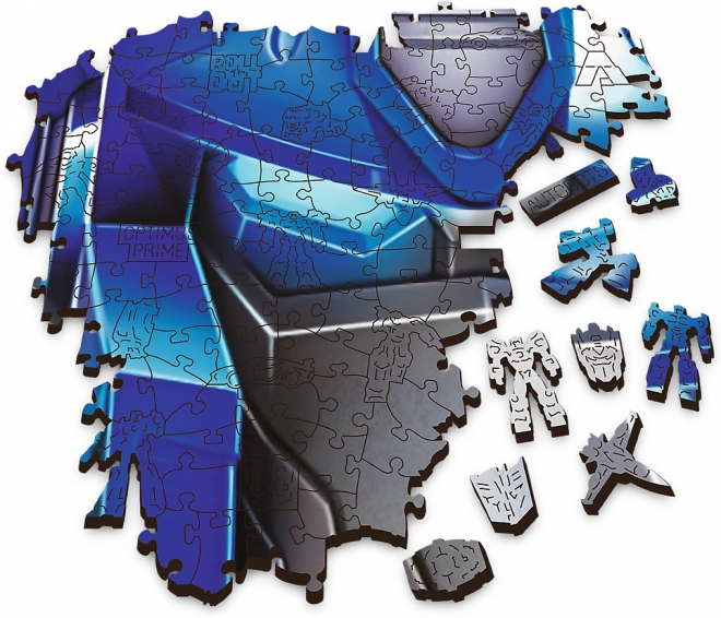 TREFL Wood Craft Origin puzzle Transformers: Optimus Prime 505 dílků