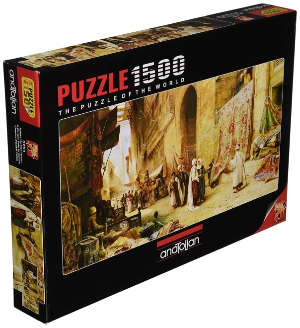 ANATOLIAN Panoramatické puzzle Prodej koberců v Káhiře 1500 dílků