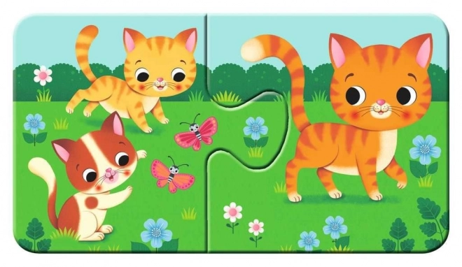 RAVENSBURGER Moje první puzzle Zvířátka a mláďátka 9x2 dílků