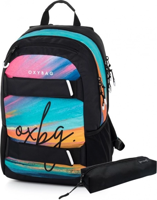 OXYBAG Studentský batoh + etue OXY Sport California