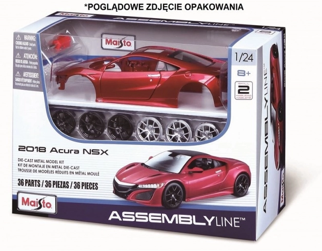 Skládací kovový model Lamborghini Aventador 1:24