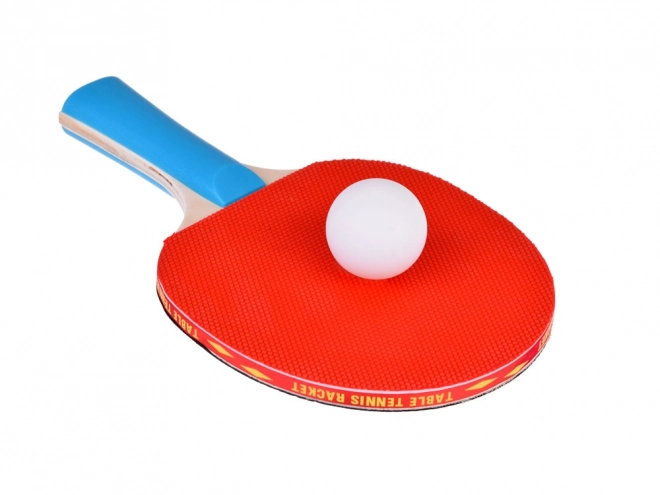 Dřevěné pálky na ping-pong s míčky