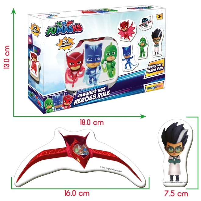 Pyjamers Pjmasks sada magnetů ME 5031-32