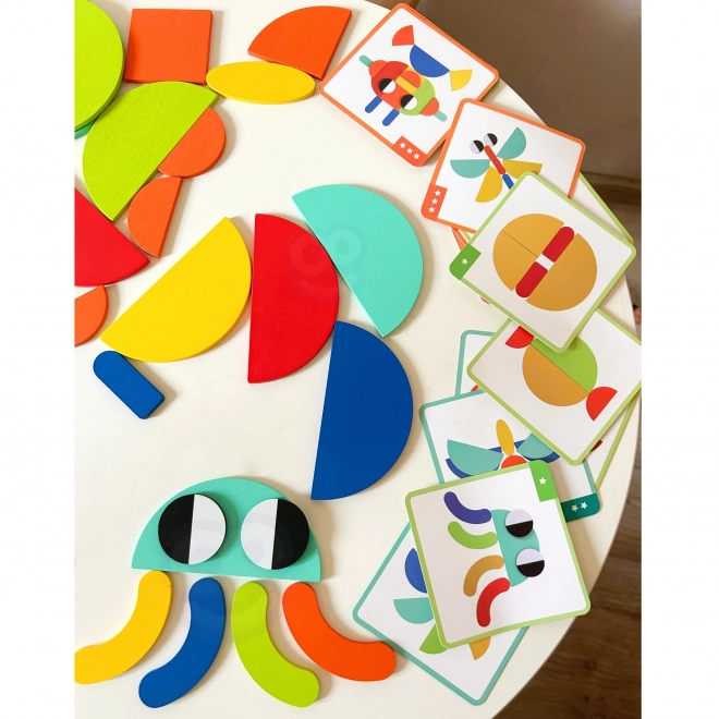 Dřevěná skládanka Montessori WOOPIE GREEN