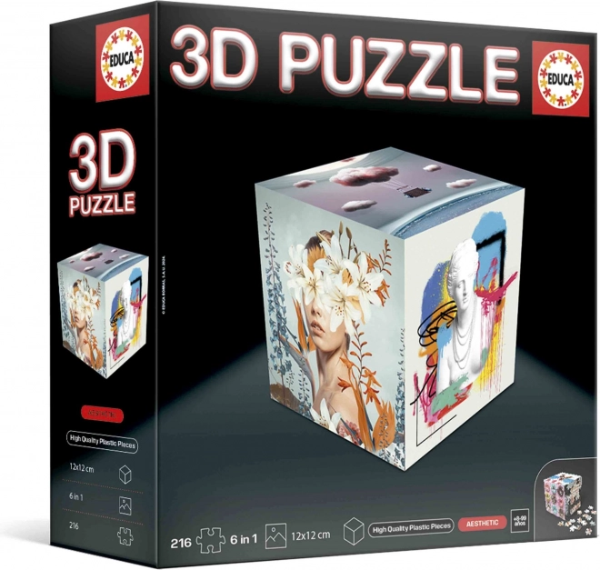 EDUCA 3D Puzzle kostka Estetika 216 dílků