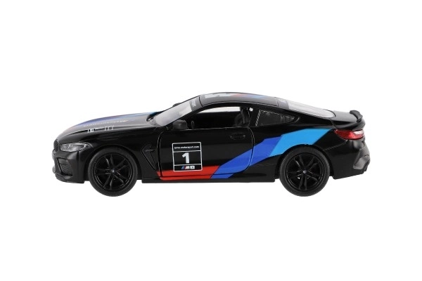 Auto Kinsmart BMW M8 Competition Coupé 1:38 kov/plast 12,5cm 4 barvy na zpětné natažení 12ks v boxu