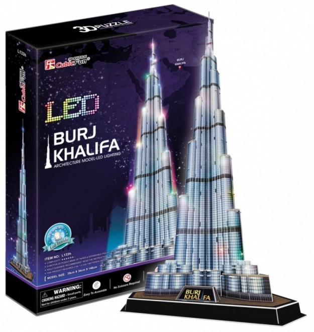 Puzzle 3D Burj Khalifa / led