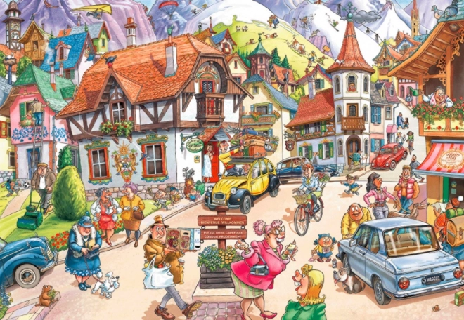 Puzzle 1000 prvků Vassgy Mystery Mountain Resort