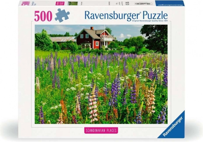 Puzzle Skandinávie: Farma ve Švédsku