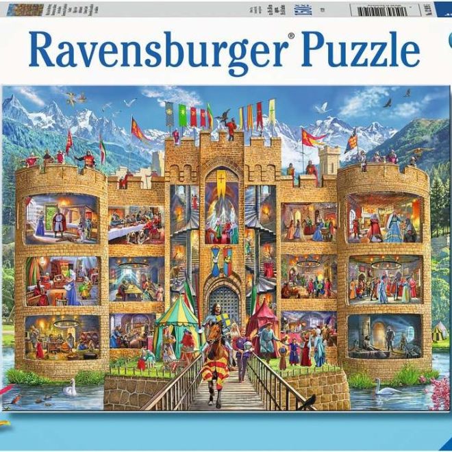 RAVENSBURGER Puzzle Pohled do rytířského hradu XXL 150 dílků