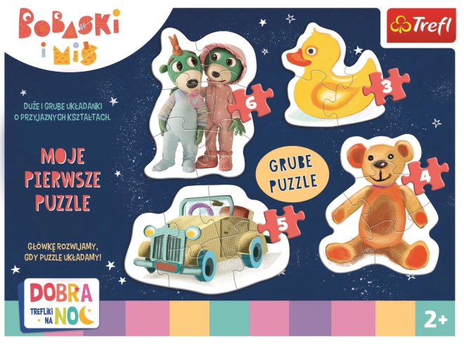 Baby puzzle Dobrou noc, Treflíci 4v1 (3,4,5,6 dílků)