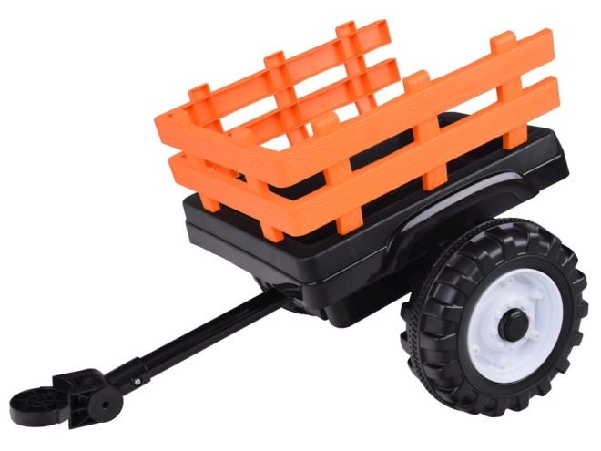 Tractor electric mare cu lopată și remorcă pentru copii – Zelená