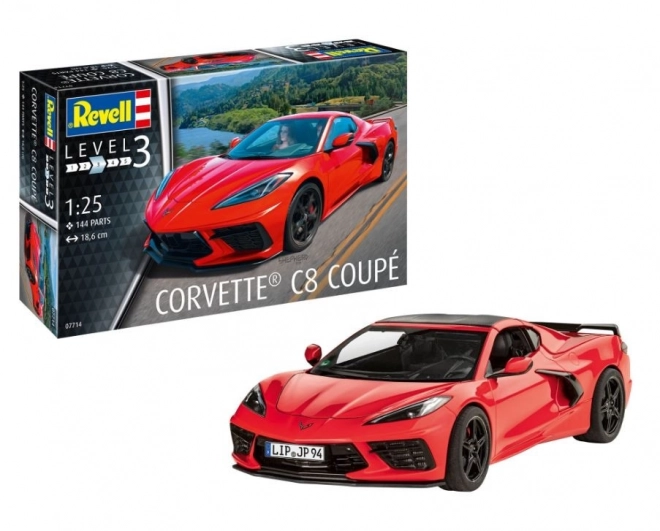 Plastikový model auta Corvette C8 Coupe 1/25