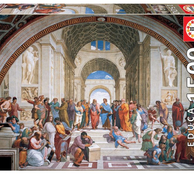 Puzzle 1500 prvků Athénská škola, Raphael Santi