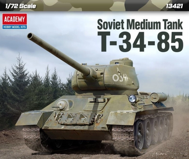 Plastikový model tanku Sovětský střední tank T-34/85 1/72