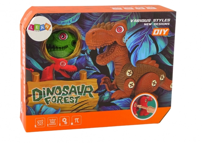 Dinosaurus rozebrat DIY zelený