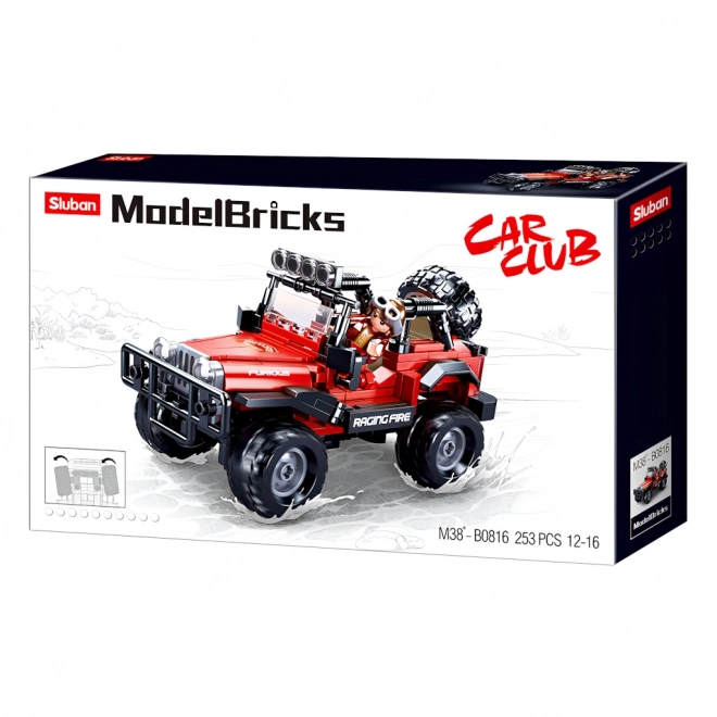 Sluban Model Bricks M38-B0816 Off Road Červený 4x4