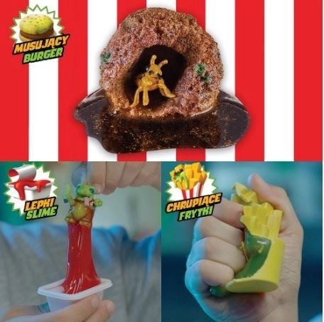 Sada figurek Terror Fried - Slizký hamburger