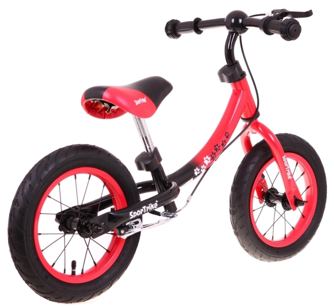 Dětské krosové kolo Boomerang SporTrike + variabilní uspořádání rámu – červené