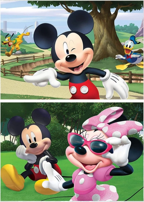 Puzzle Mickey a přátelé 2x20 dílků