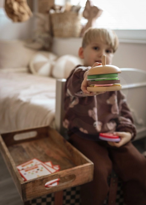 Dřevěná burgerová restaurace WOOPIE GREEN pro děti