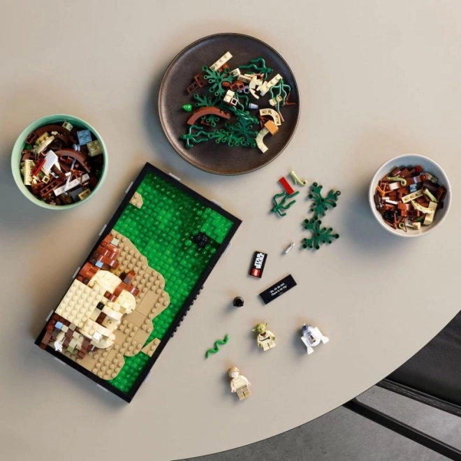 Jediský trénink na planetě Dagobah – LEGO Star Wars diorama