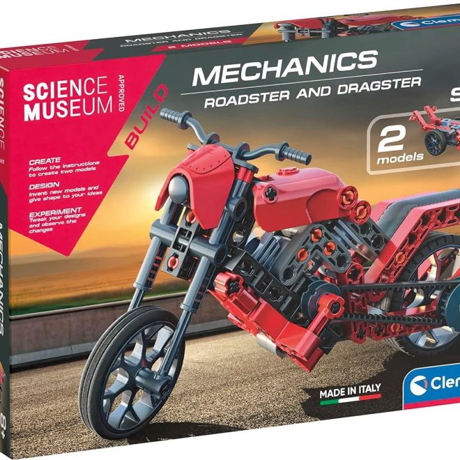 CLEMENTONI Science&Play Mechanická laboratoř Roadster a Dragster 2v1