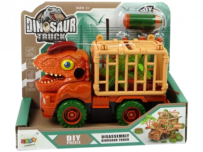 Transporter Dinosaurus Truck pro demontáž Oranžové příslušenství