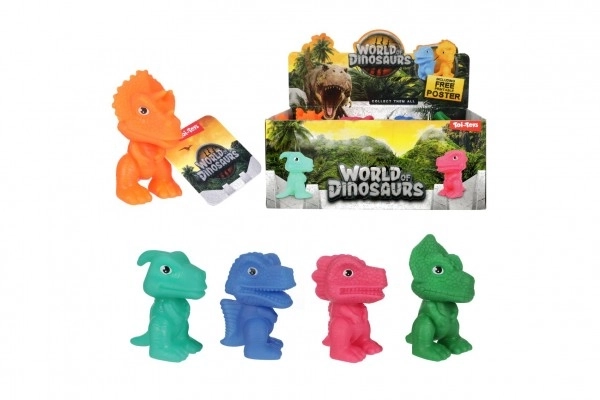 Dinosaurus gumový 8cm 5 druhů