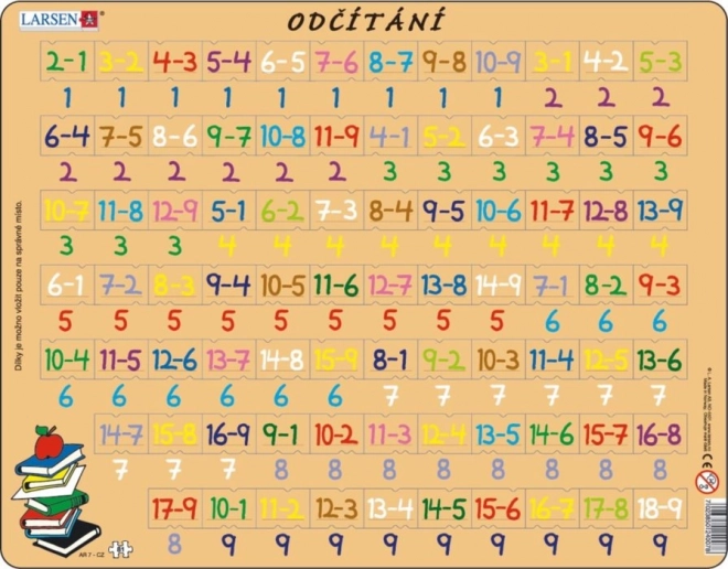 Larsen matematická puzzle - odečítání