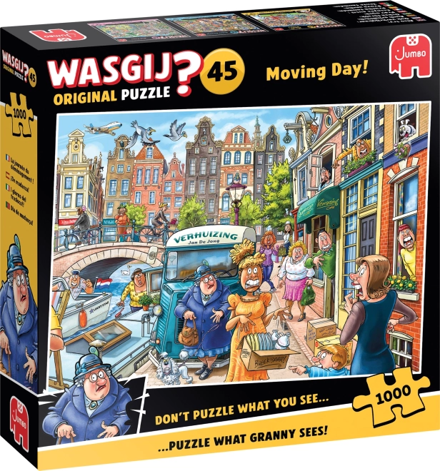 Jumbo puzzle Wasgij 45: Stěhování 1000 dílků