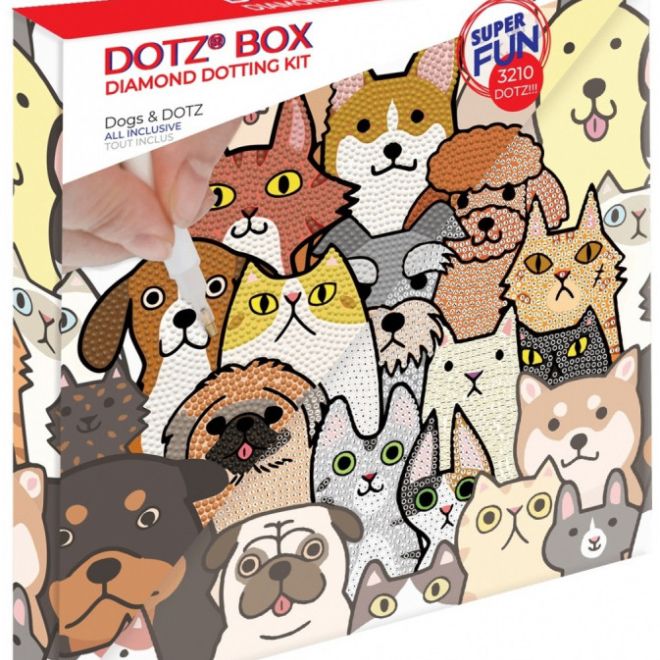 Sada Diamond Dotz - Psi a kočky box